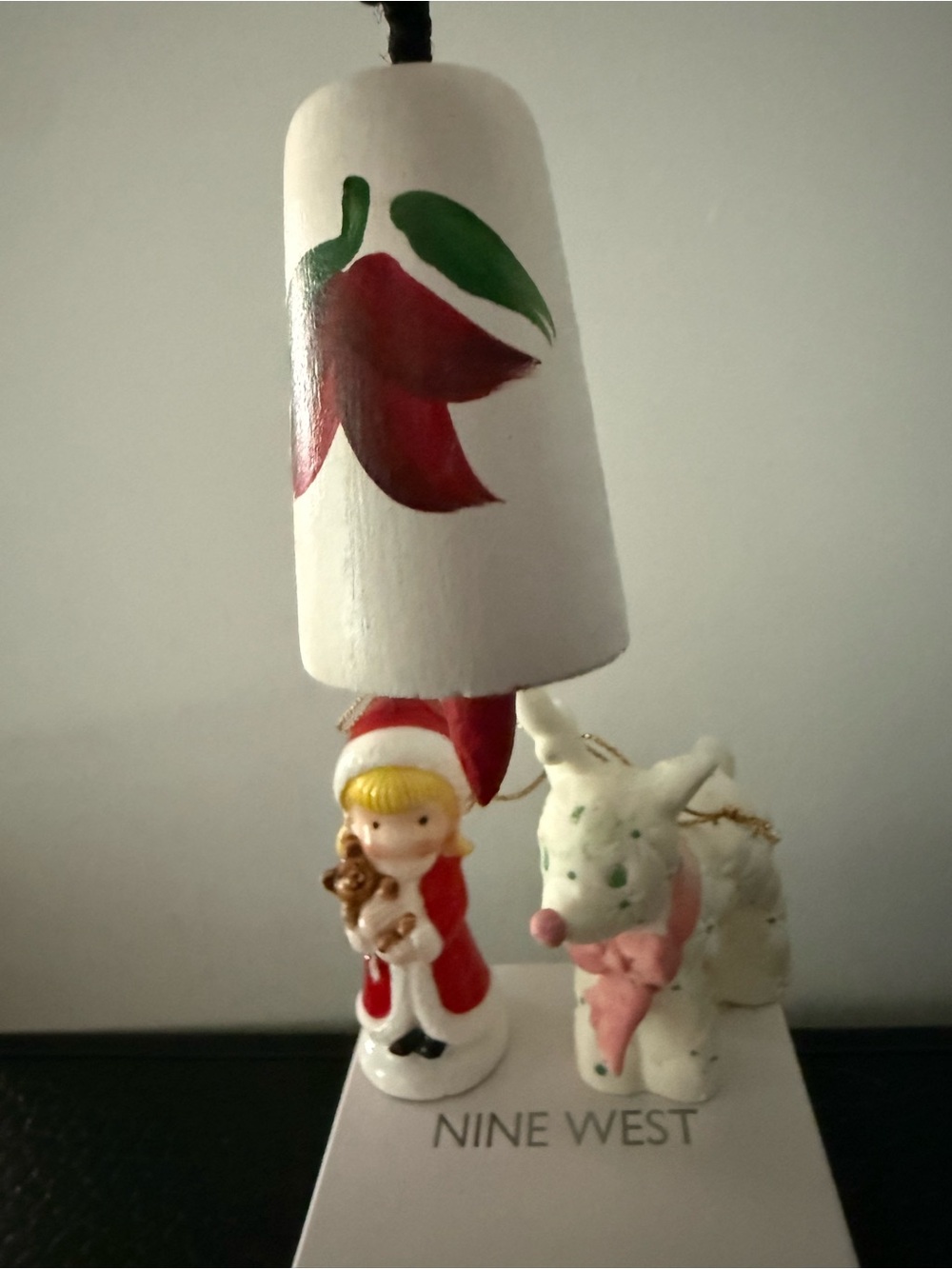 Christmas ornaments,CHILI PEPPERS BELL, Santa Girl Holding
Teddy Bear, Reindeer